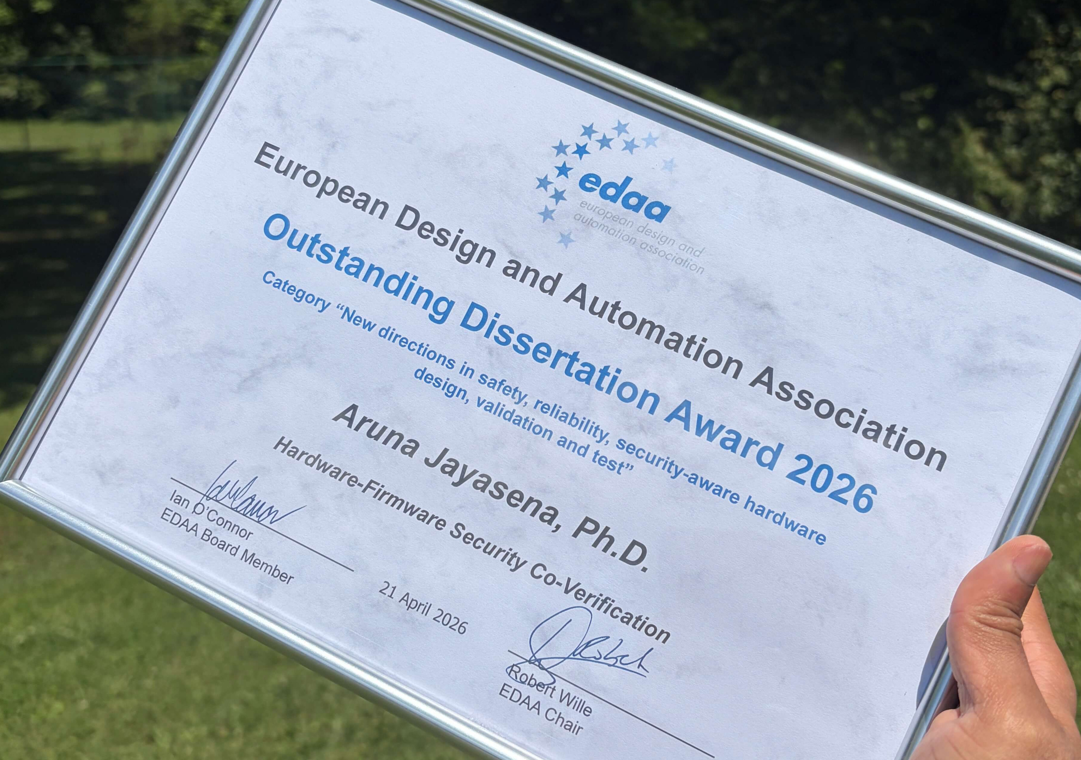 2026 EDAA Outstanding Dissertation Award